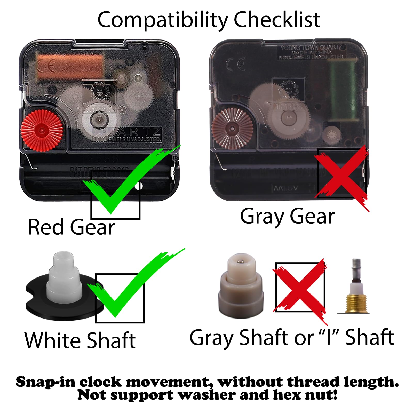 Amazon.com: DEEWISH 12888 Silent Sweep Clock Movement Replacement